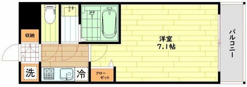大阪府大阪市都島区中野町3丁目(マンション)の賃貸物件の間取り