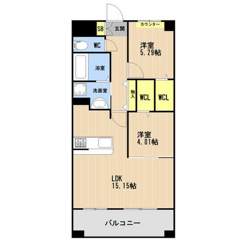 LIBTH上牟田WEST0903の間取り