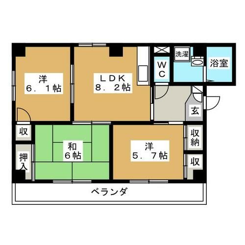 エスペラール明正の間取り