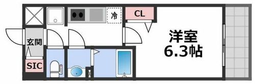 プレサンス森ノ宮 THEゲートの間取り
