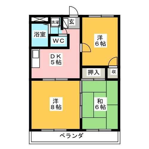 シャトーK1の間取り