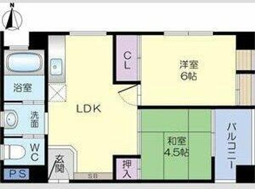 コーポかみすなの間取り