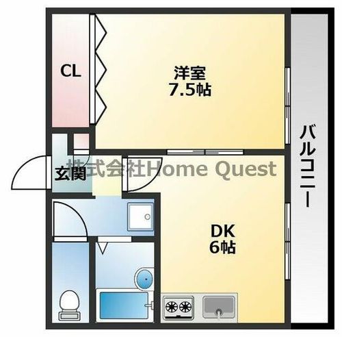 フォレスト堅下の間取り