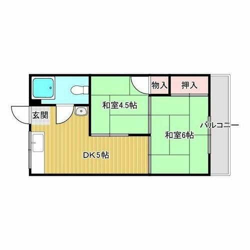太陽ハイツの間取り