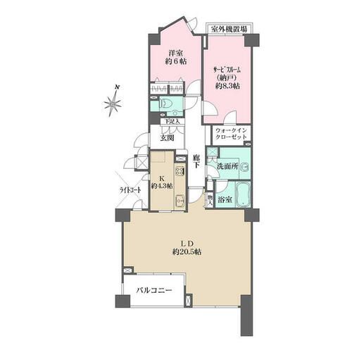 芦屋松ノ内パークハウスの間取り