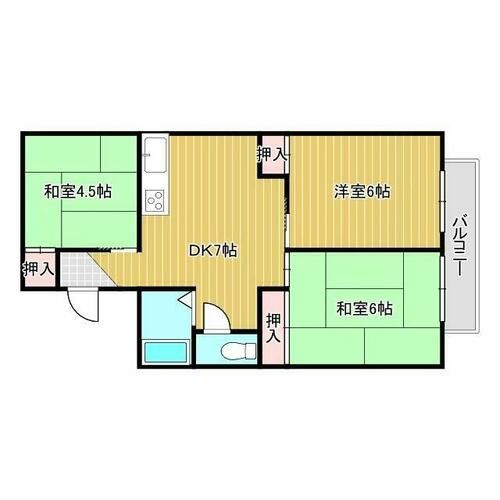 ドミールゆりの間取り