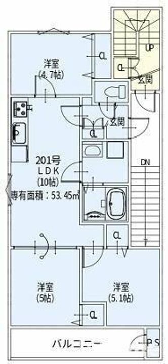 クリエオーレ南正雀の間取り