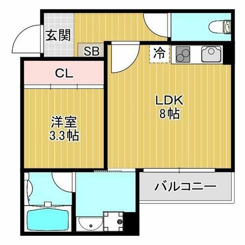エテルナコート総持寺の間取り