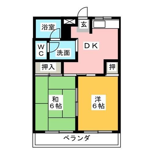 メゾン石橋の間取り