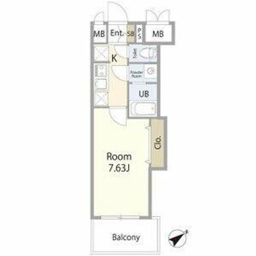 Luxe新大阪SOUTHの間取り
