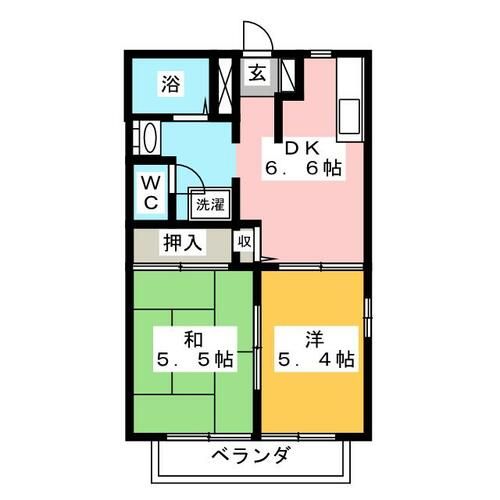 ルミエール一宮 A棟の間取り