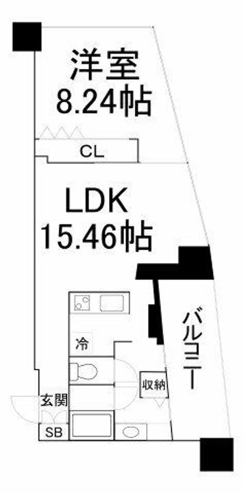 ザ・タワー大阪レジデンスの間取り