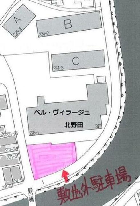 ベル・ヴィラージュ北野田の地図
