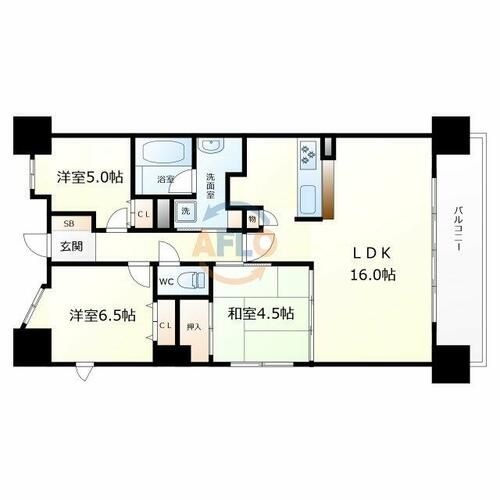 CITY SPIRE難波グレイスの間取り