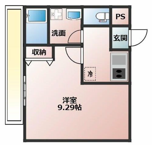 フラッティ西京極の間取り
