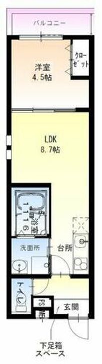 フジパレス高石Ⅱ番館101の間取り