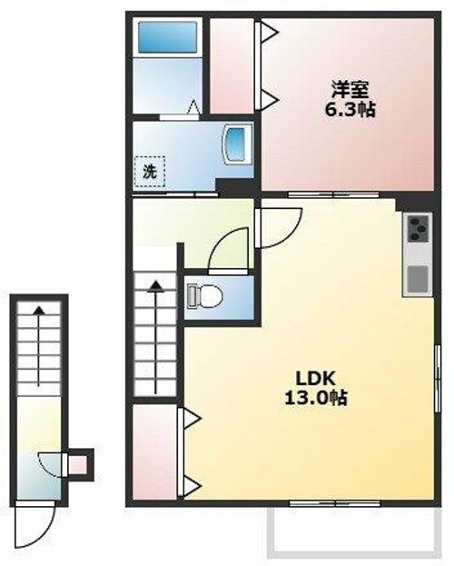アンプルール リーブル サクラージュの間取り