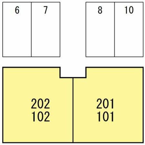 サンディアスB棟の地図