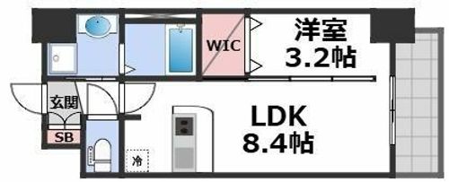 ソルテラスOSAKA緑橋クレアストの間取り