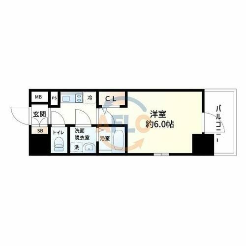 エスリード弁天町桜通レジデンスの間取り