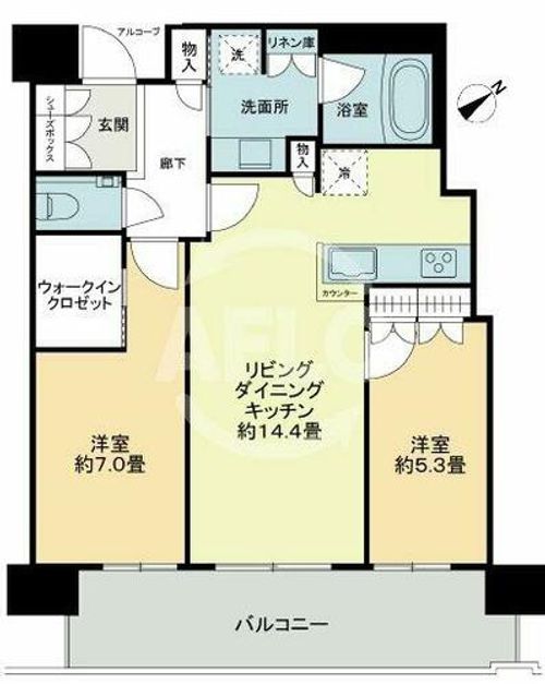 ザ・パークハウス中之島タワーの間取り