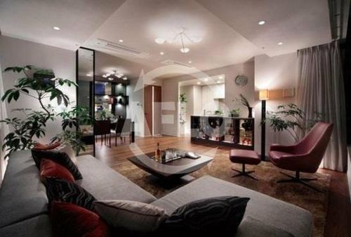 ザ・パークハウス中之島タワーの居間