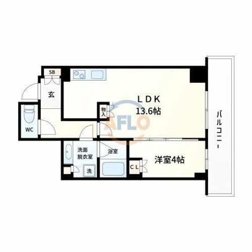 ローレルタワー堺筋本町の間取り