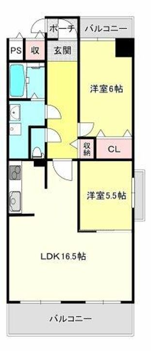 小阪オリエントハウスの間取り