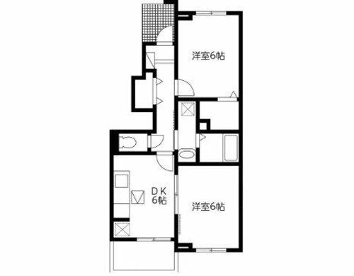 ユトリロ緑ヶ丘 2 A102の間取り