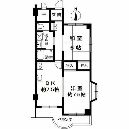 アペックス・コウヨウ303の間取り
