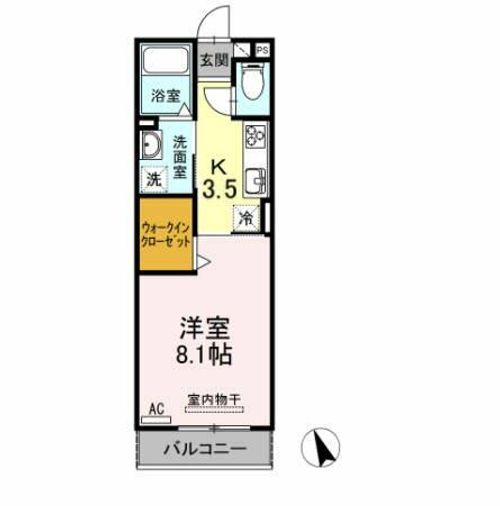 スカイハウス202の間取り
