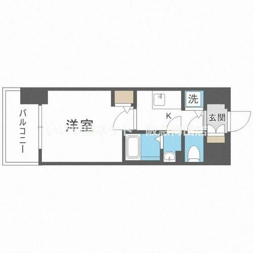 エスリードレジデンス大阪福島の間取り