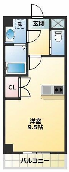 サンライフ北田辺の間取り