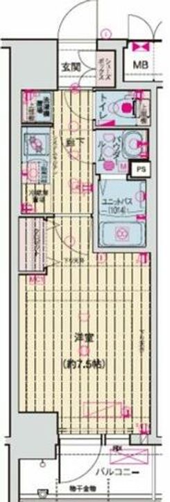 ソルテラスOSAKAJO ESTの間取り