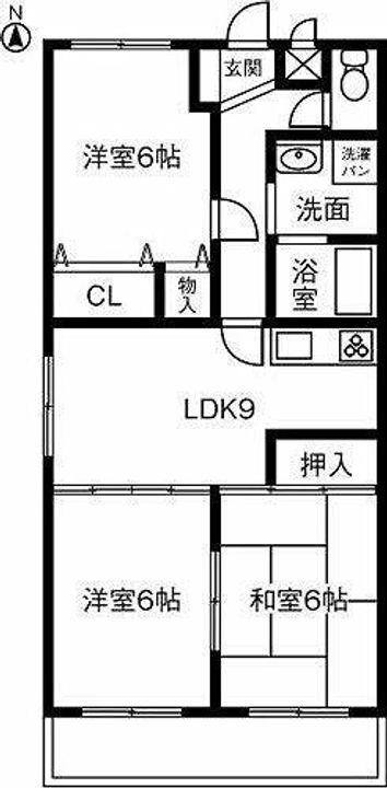 あすなろ303の間取り