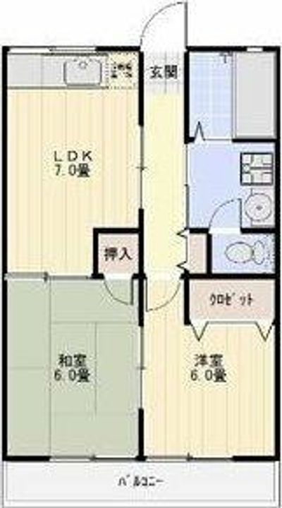 ハイム川池201の間取り