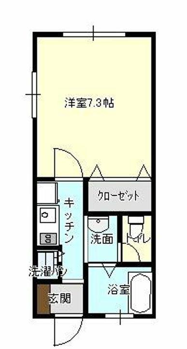 フォブール塩屋101の間取り