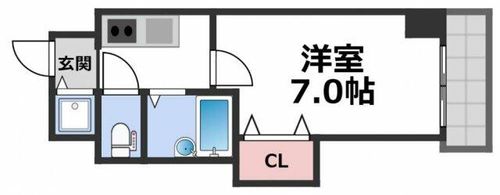 CITY SPIRE布施の間取り