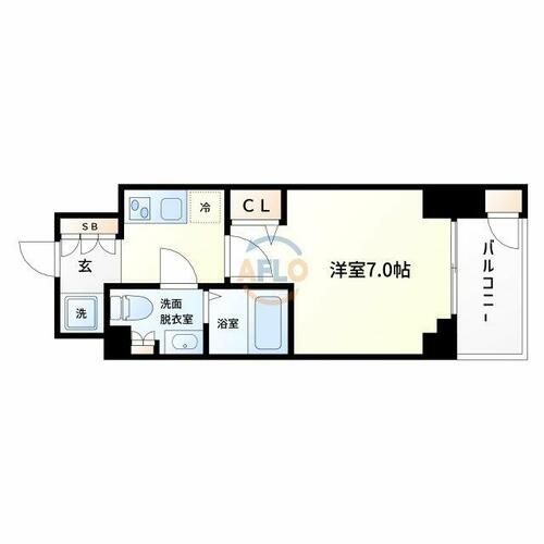 ワールドアイ大阪城EASTアドバンスの間取り