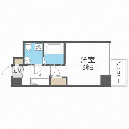ザ・パーククロス阿波座の間取り