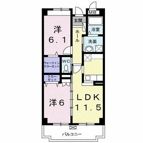 グラース ジェルメの間取り