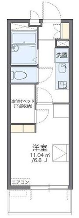 レオパレスシャルム宝の間取り