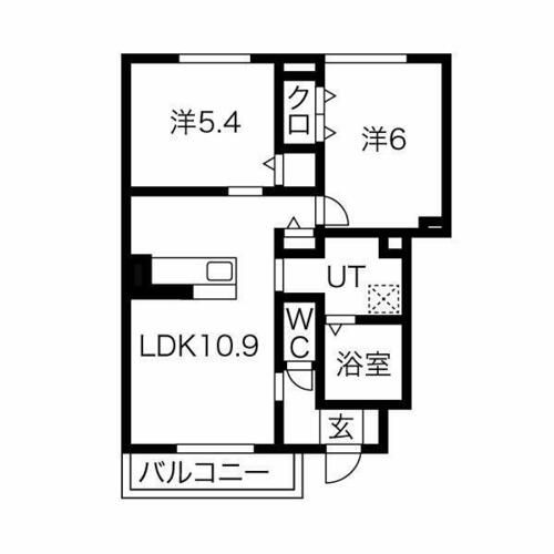 パークサイド歌敷山の間取り