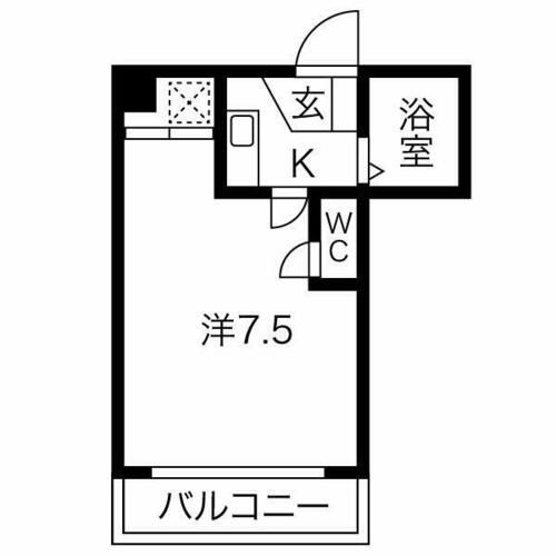 センチュリー大誠306の間取り