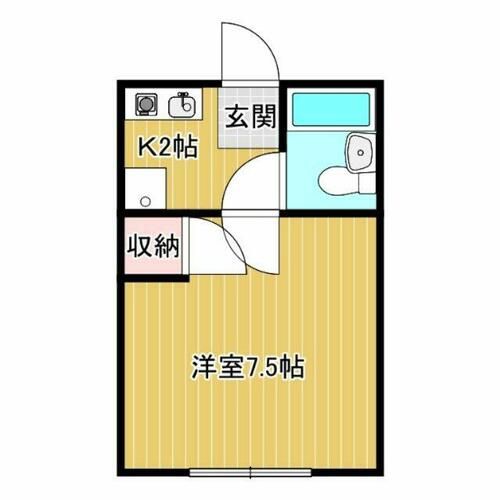 レインボー丸根105の間取り