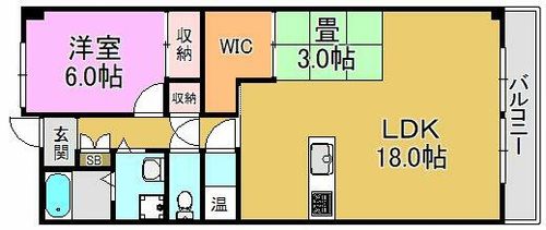 フローラ長田の間取り