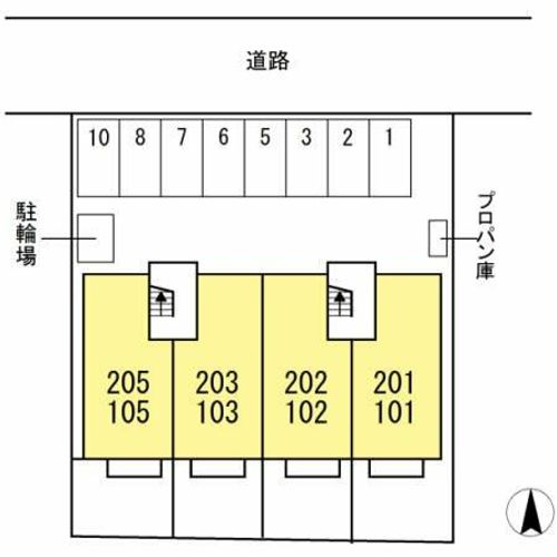 シエルコートIIIの地図