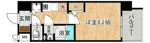 エスリード大阪平野プライムの間取り