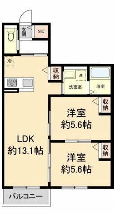 ファヴォリート志紀南の間取り