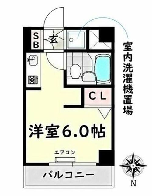 愛知県名古屋市南区鯛取通5丁目(マンション)の賃貸物件305の間取り